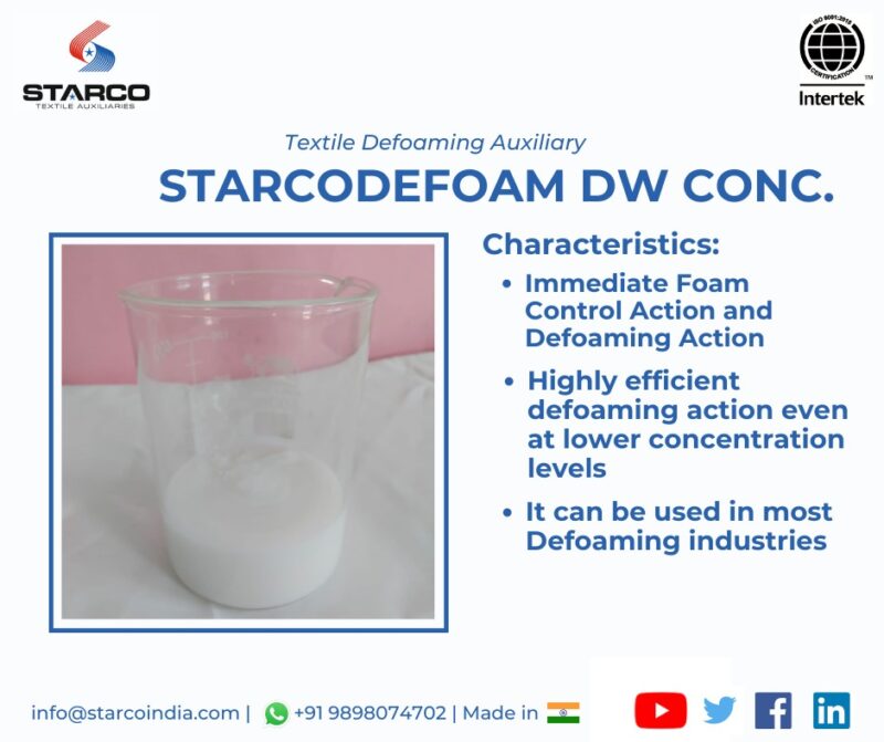 Silicone Defoamer - Starcodefoam DW Conc.